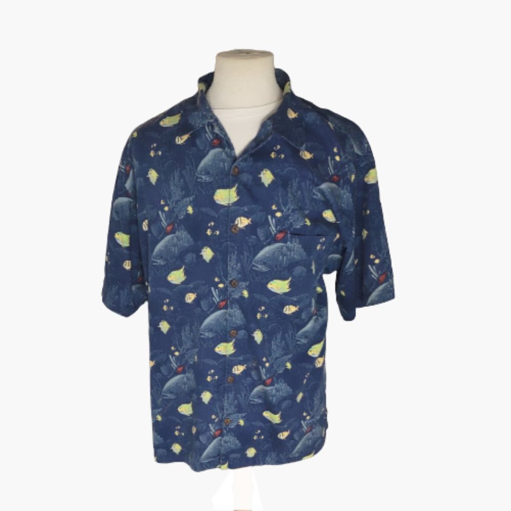 Wyland Signature Bluewater Hawaiian Shirt 🐟